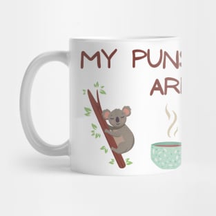 My puns are koala tea Mug